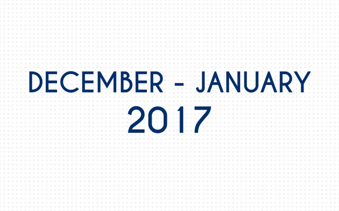 DECEMBER 2016 – JANUARY 2017