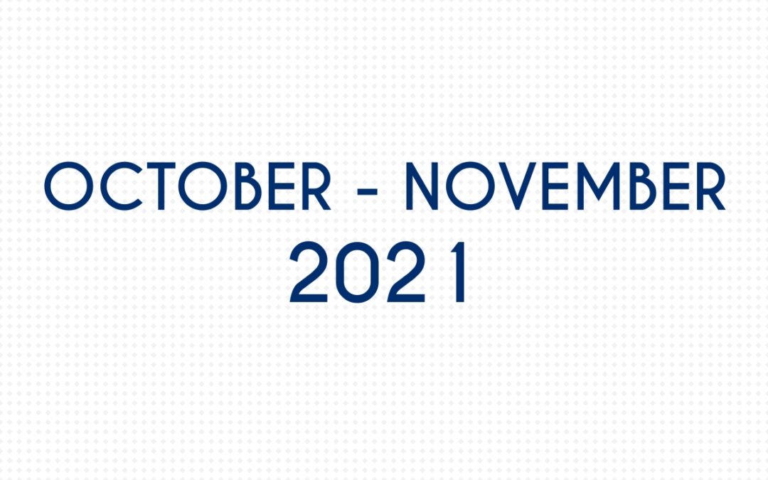 OCTOBER 2021 – NOVEMBER  2021