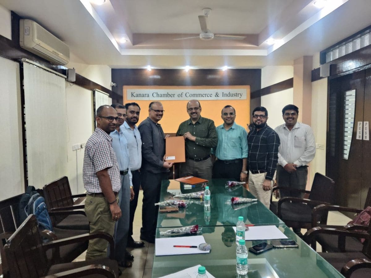 MoU signing between Kanara Chamber of Commerce and Industry (KCCI) and Canara Engineering College and Sharada College,Talapady