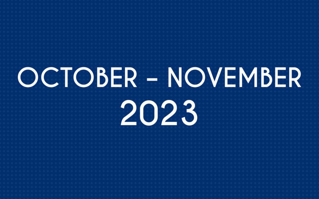 OCTOBER 2023 – NOVEMBER  2023