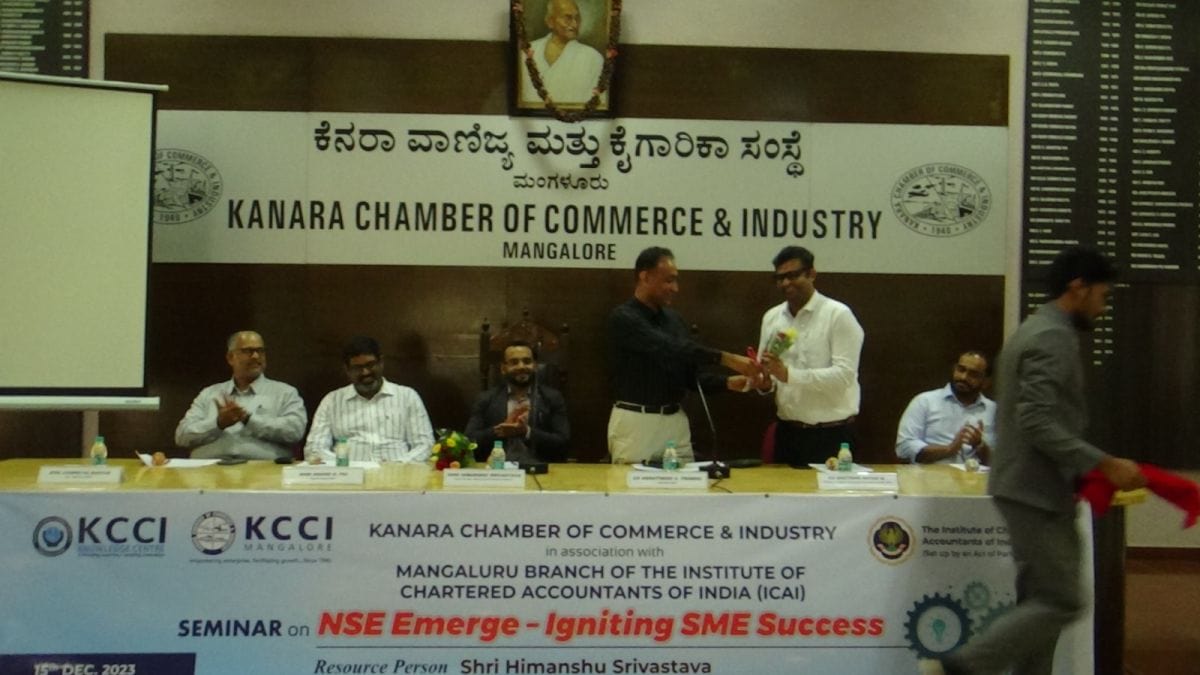 KCCI organised a Seminar on NSE Emerge - Igniting SME Success